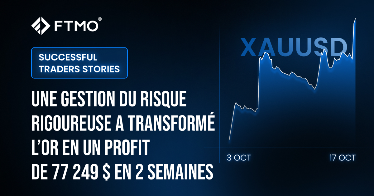Une gestion du risque rigoureuse a transformé l’or en un profit de 77 249 $ en 2 semaines