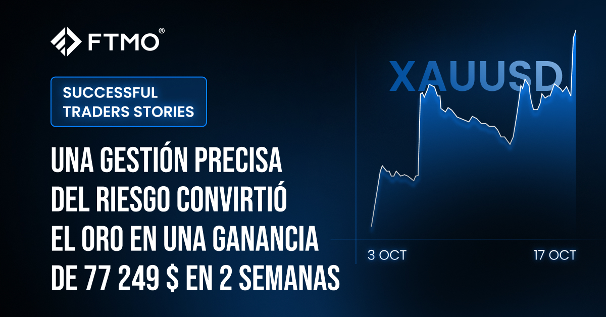 Una gestión precisa del riesgo convirtió el oro en una ganancia de $77,249 en 2 semanas