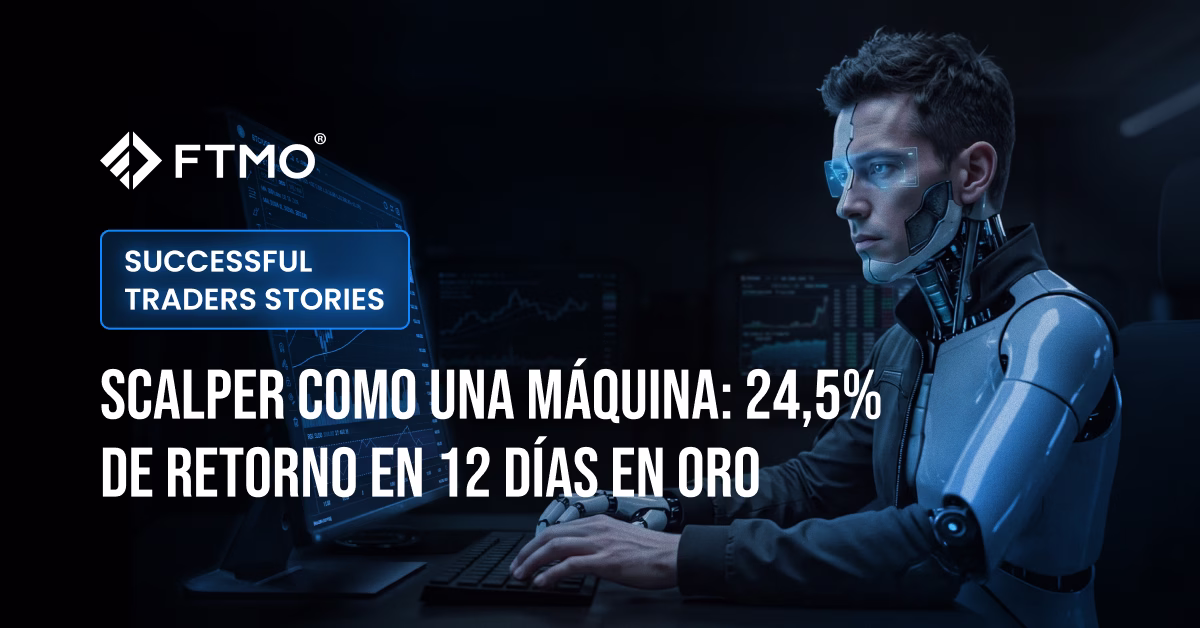 Scalper como una máquina: 24,5% de retorno en 12 días en oro 